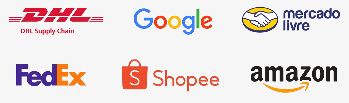 DHL Supply Chain, Google, Mercado Livre, FedEx, Shopee e Amazon